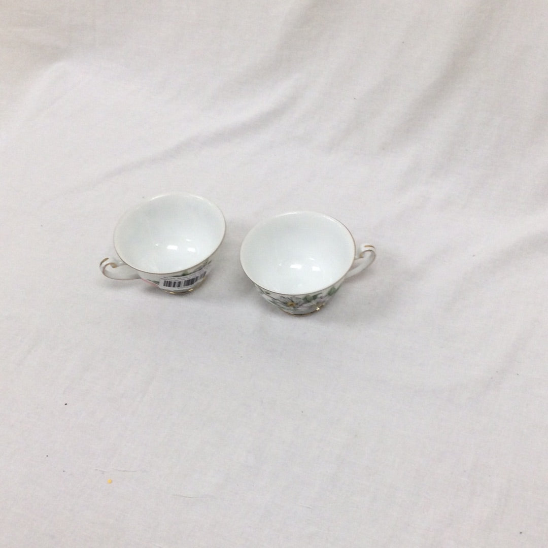 Fine Bone China Tea Cup Small White