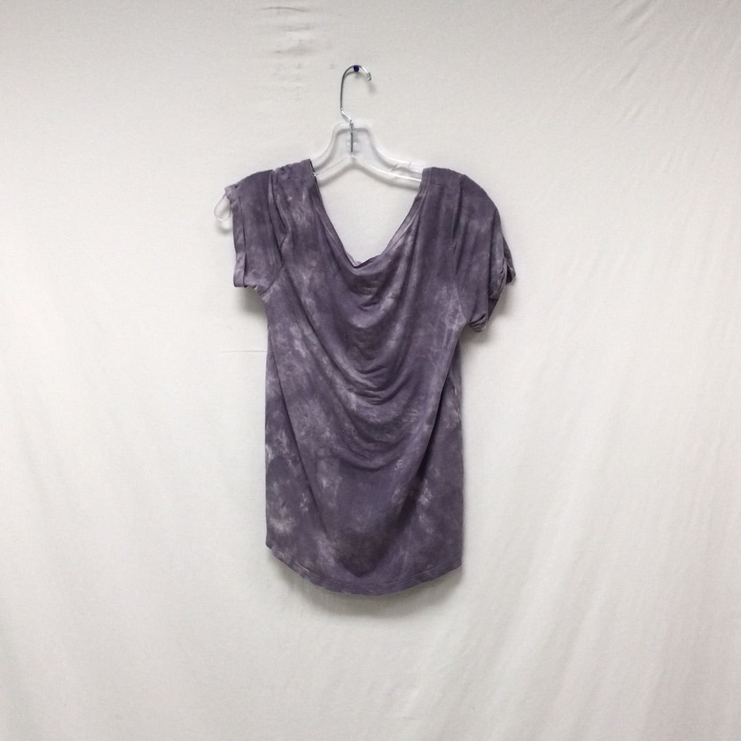 Soft & Sexy Ladies Purple Small Short Sleeve Shirt