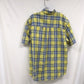 Chaps Men X Large Yellow Checkers Short Sleeve