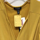 Kenneth Cole New York Women Mustard Yellow Sleeveless Shirt Size Medium