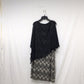 Connected Apparel Ladies Size 12 Black and Cream Lace Dress with Black Cape