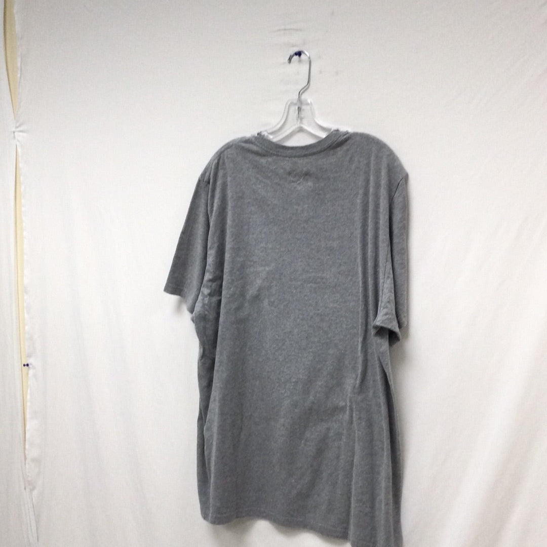 Nike Men Gray Short Sleeve Shirt Size 2XL