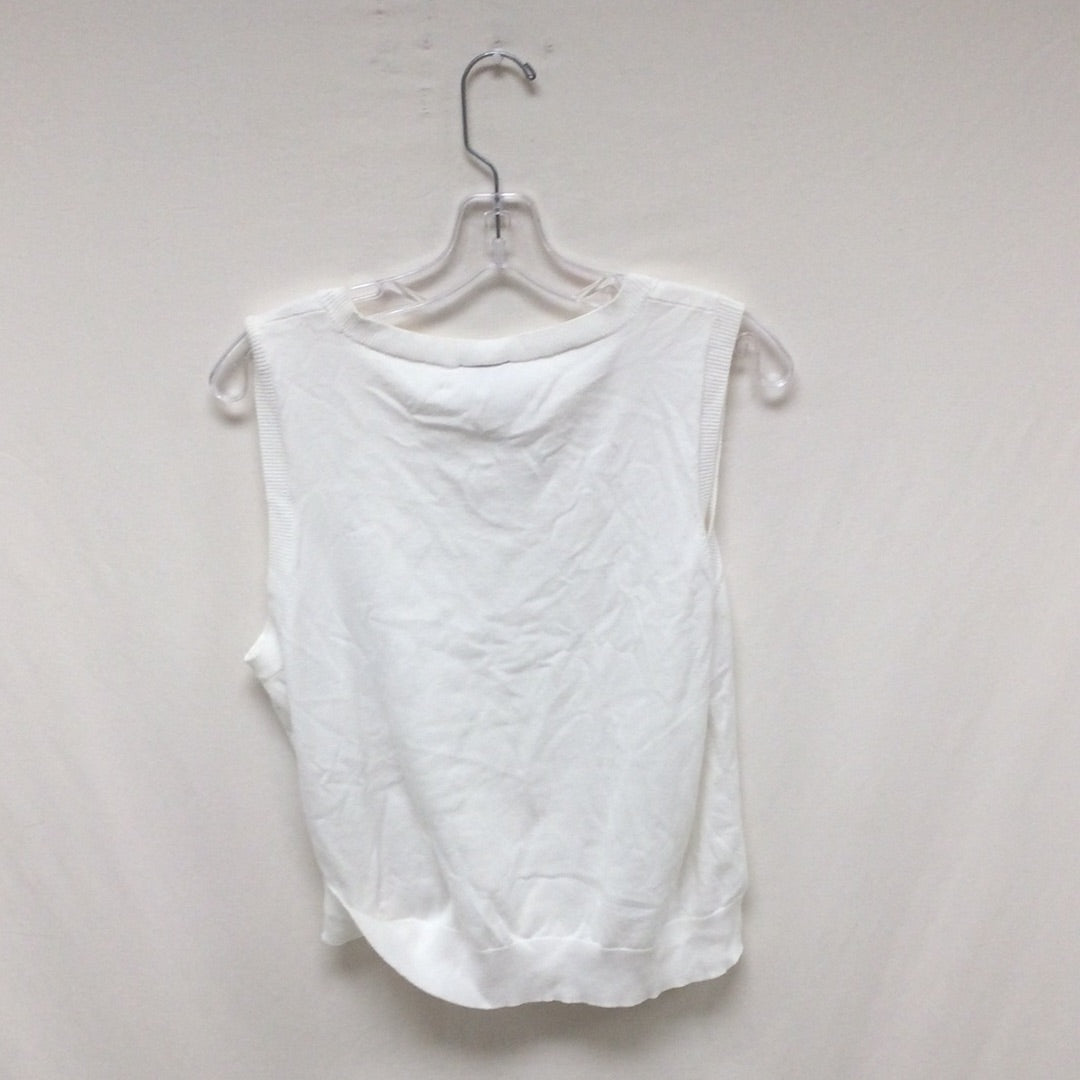 Talbots Women White Sleeveless Shirt Size Extra Large