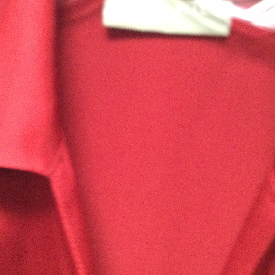Kate Hill Petite Ladies Red SIlk 4P Long Sleeve Blouse