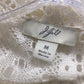 J. Jill Women's White Cotton Cardigan Size Medium