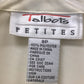 Talbots 8p Cream Women's  Long Sleeve