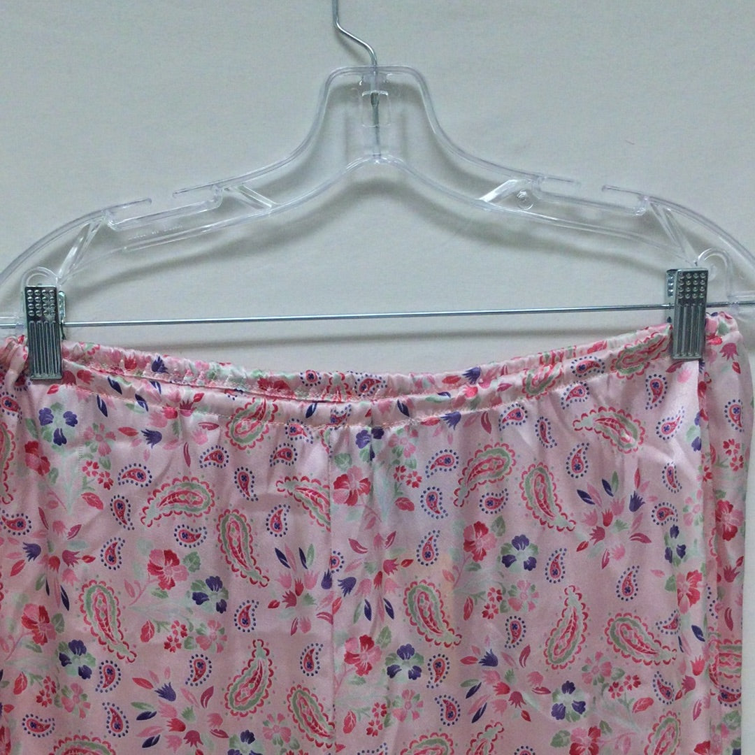 Chico Women's Size Small Pink Floral Sleep Pants