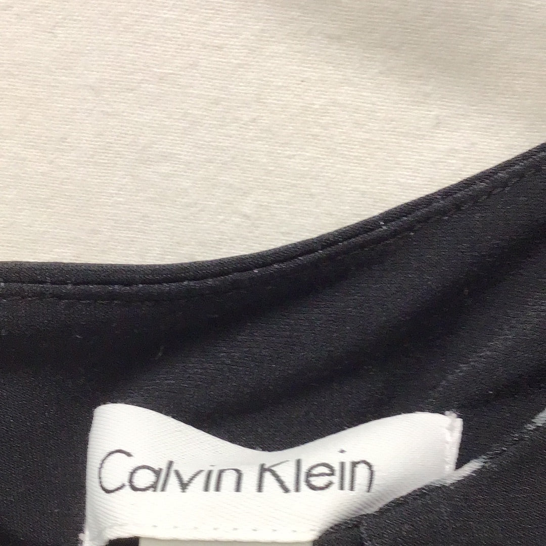 Calvin Klein Women Size Medium Black and White Top
