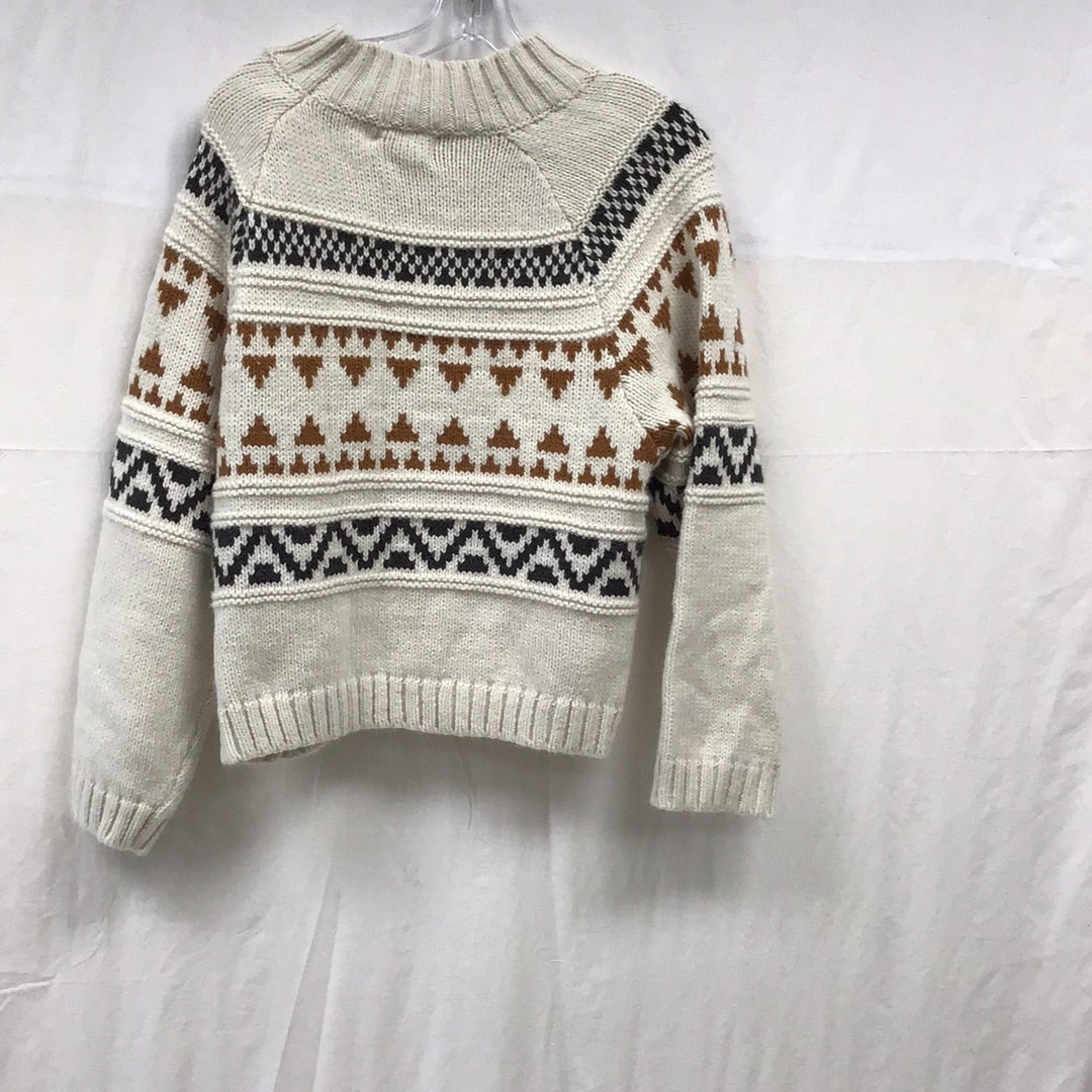 Universal Thread Women's Large White Checkered Christmas Sweater