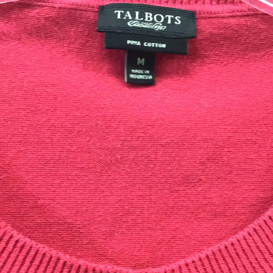 Talbots Red Button Up Blouse