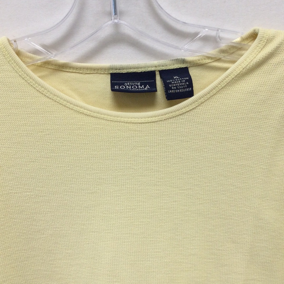 Sonoma Ladies Yellow XL T Shirt