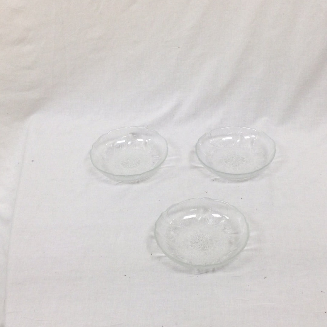 Glass Candy bowl Set Of 3