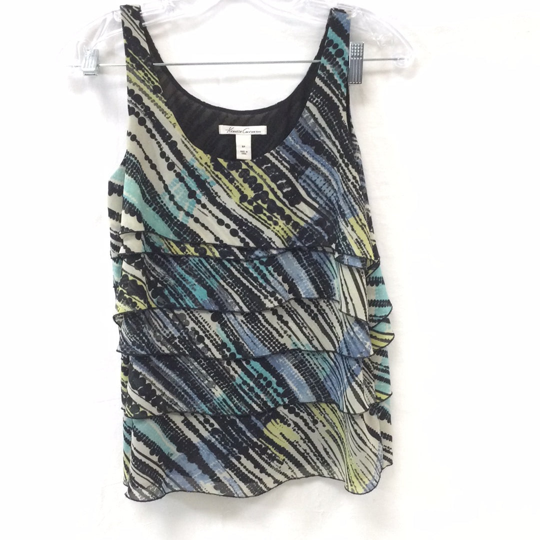 Kenneth Cole Women's New York Size 6P Multi Colored Tank Top