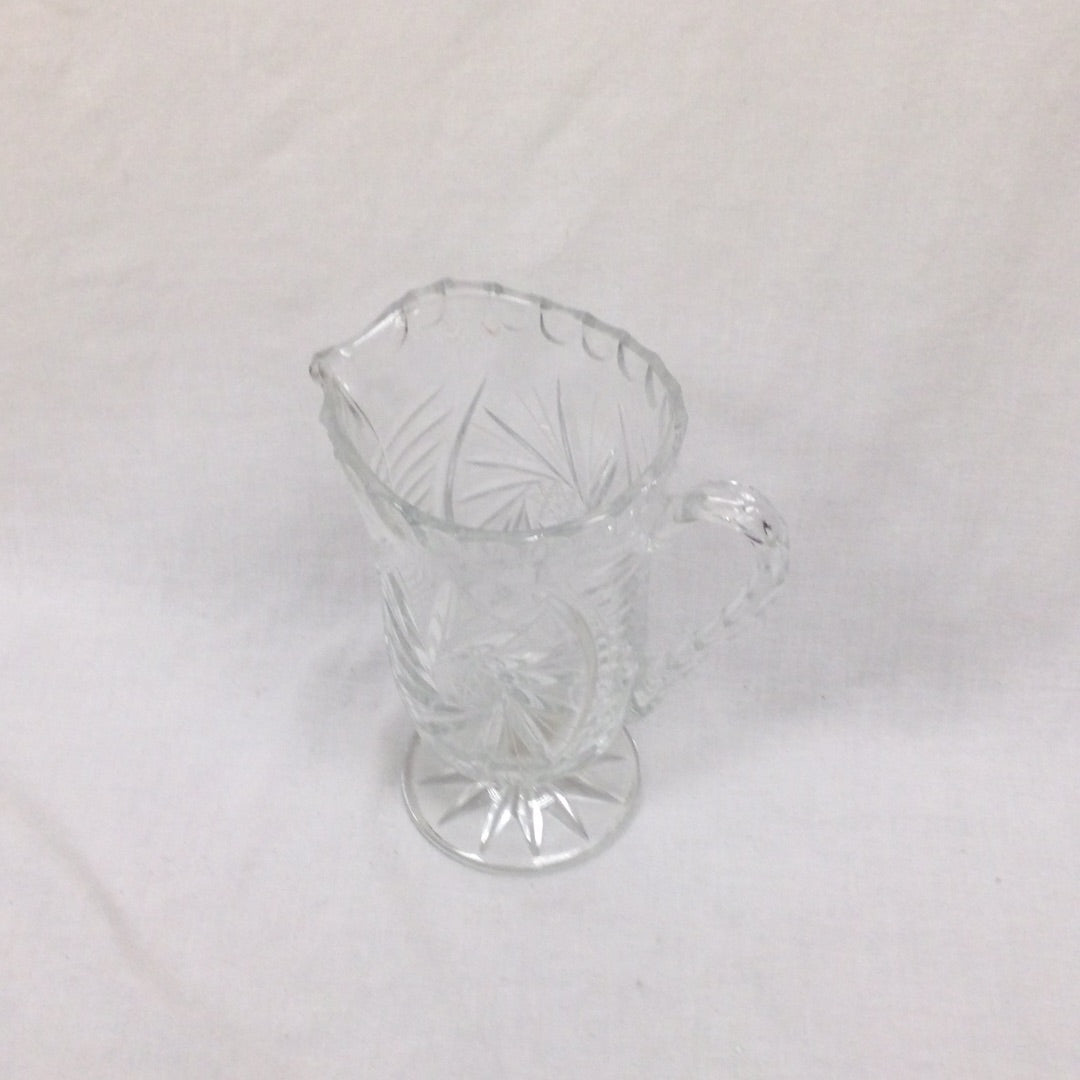 Crystal Colleen Pattern Jug Pitcher with Handle