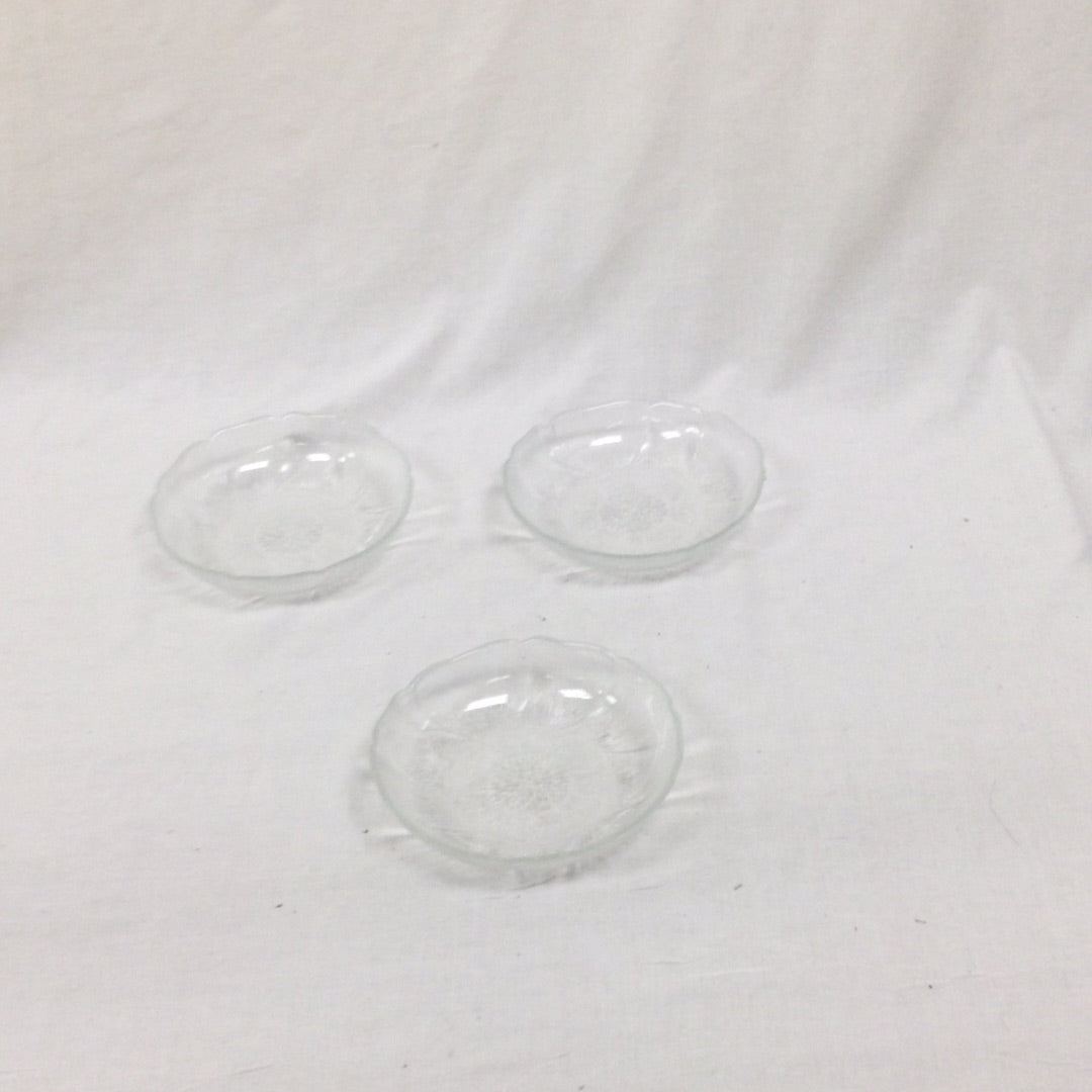 Glass Candy bowl Set Of 3