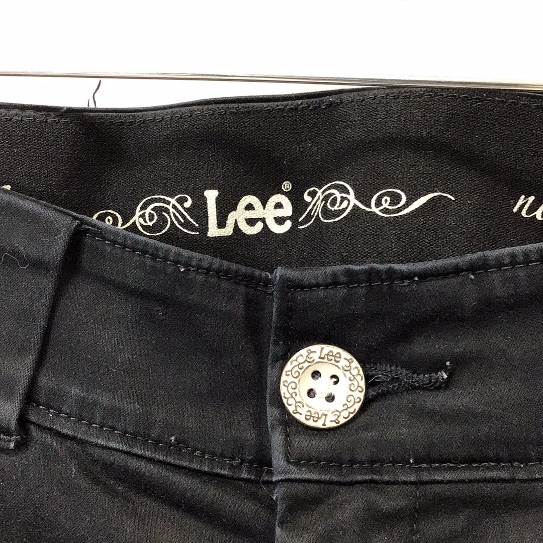 Lee No Gap Waistland Women Black Jeans Size 8