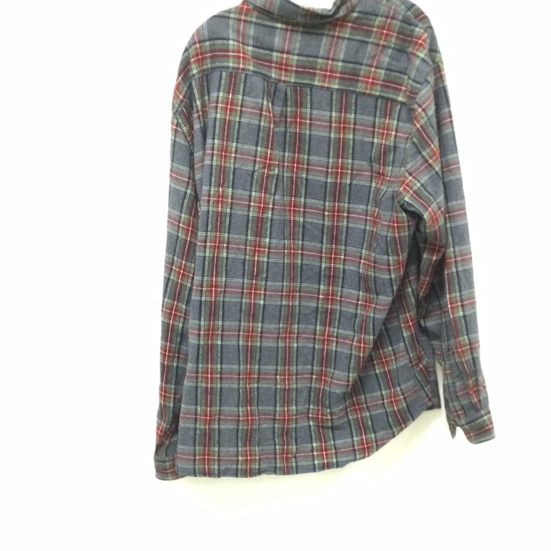 LL Bean Shirt Mens XXL Tall colorful  Plaid  Button Up Long Sleeve