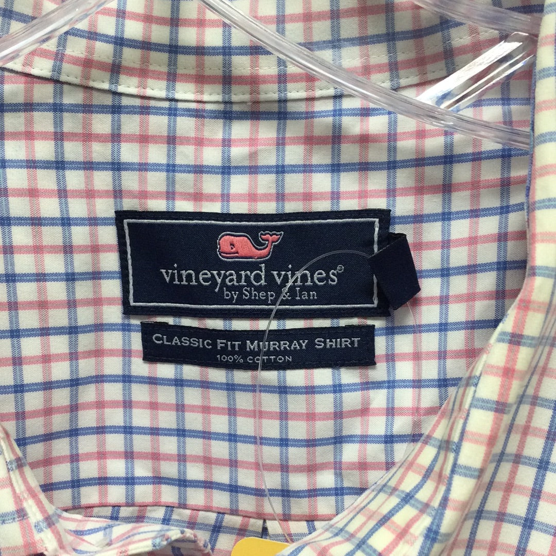 Vineyard Vines Men's Dress long Sleeve Shirt 2XL plaid