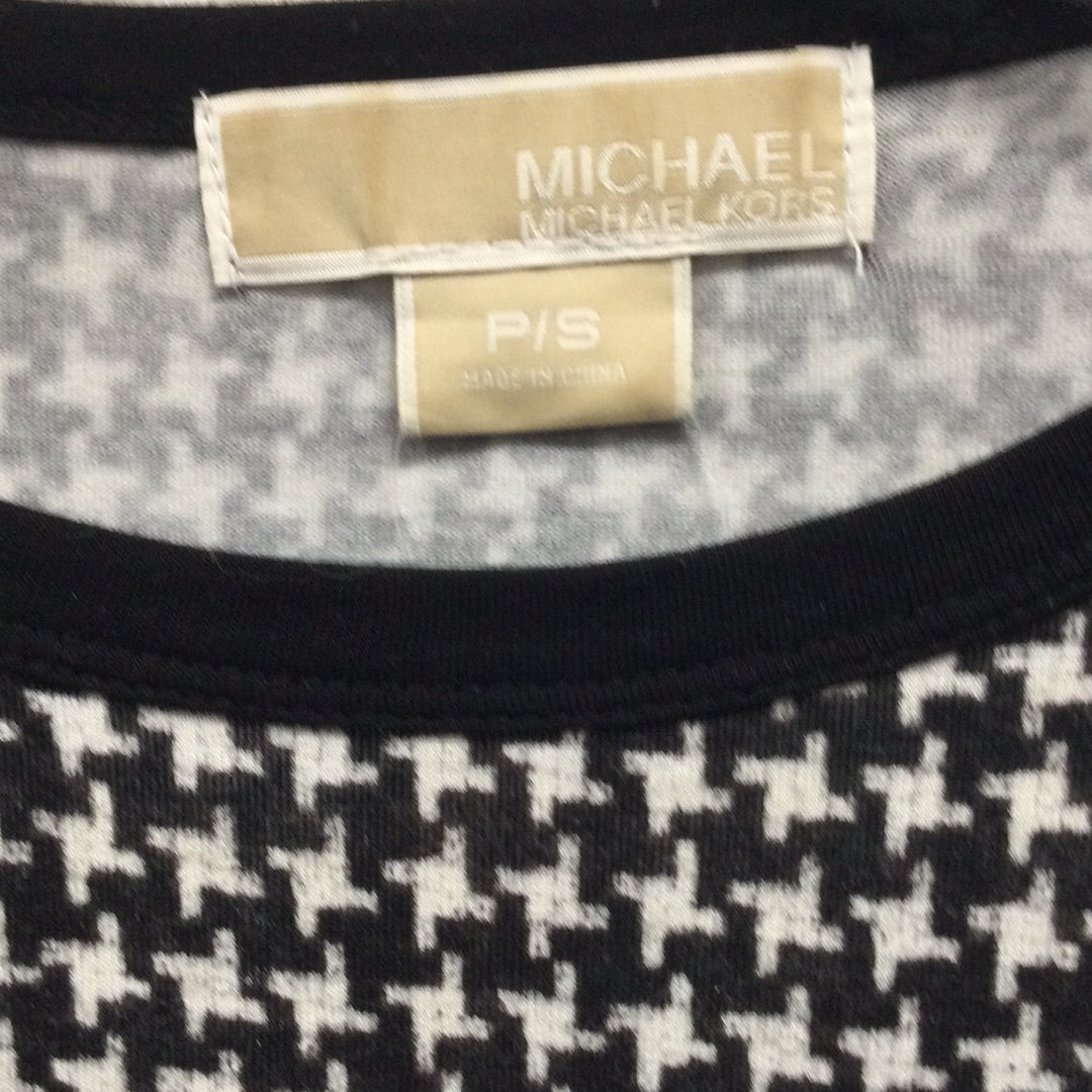 Michael Kors Women Long Sleeve P/S Black And White Shirt