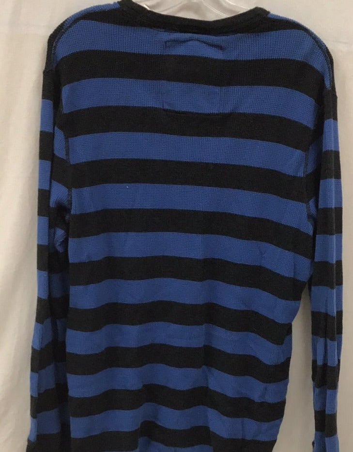 American Eagle Outfitters Vintage Fit Men Blue and Black 2 Extra Large Long Sleeve