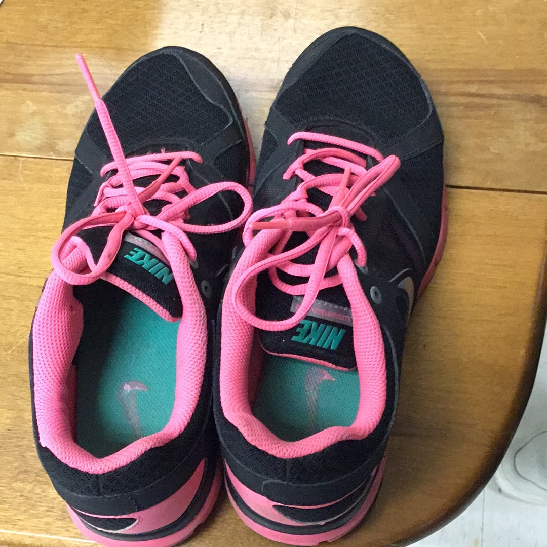 Women's Nike Teal Pink Lace Up Revolution 2 Running Shoes 9.5