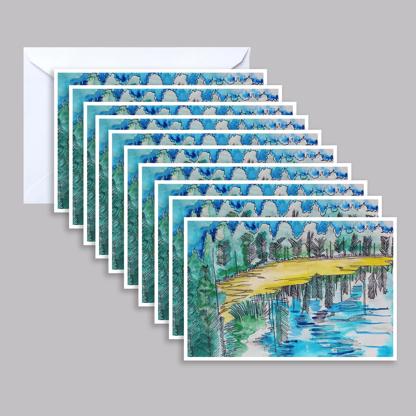 10 and 12 Pack Artists' Inspired Note Cards