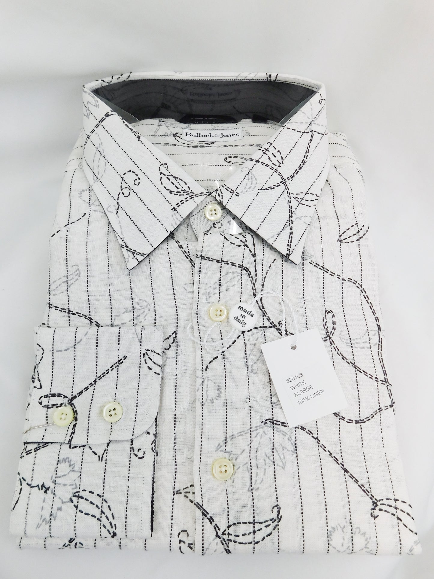 Bullock & Jones Warwick Linen Shirt - Size XL