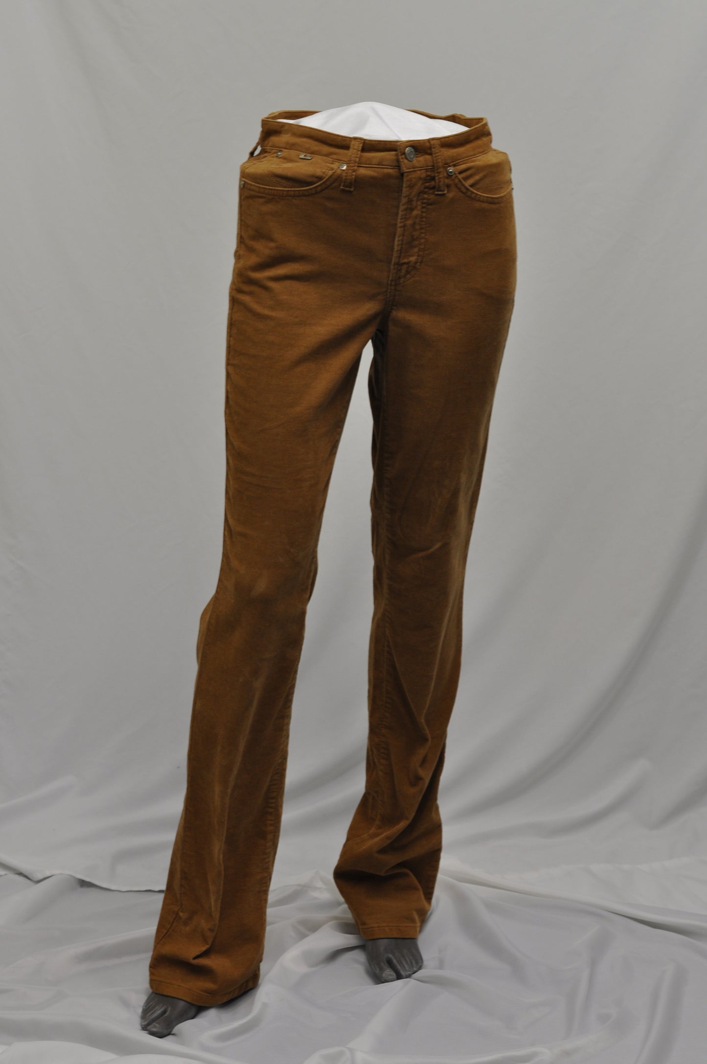 Cambio Dark Khaki Corduroy Pants - Size 4