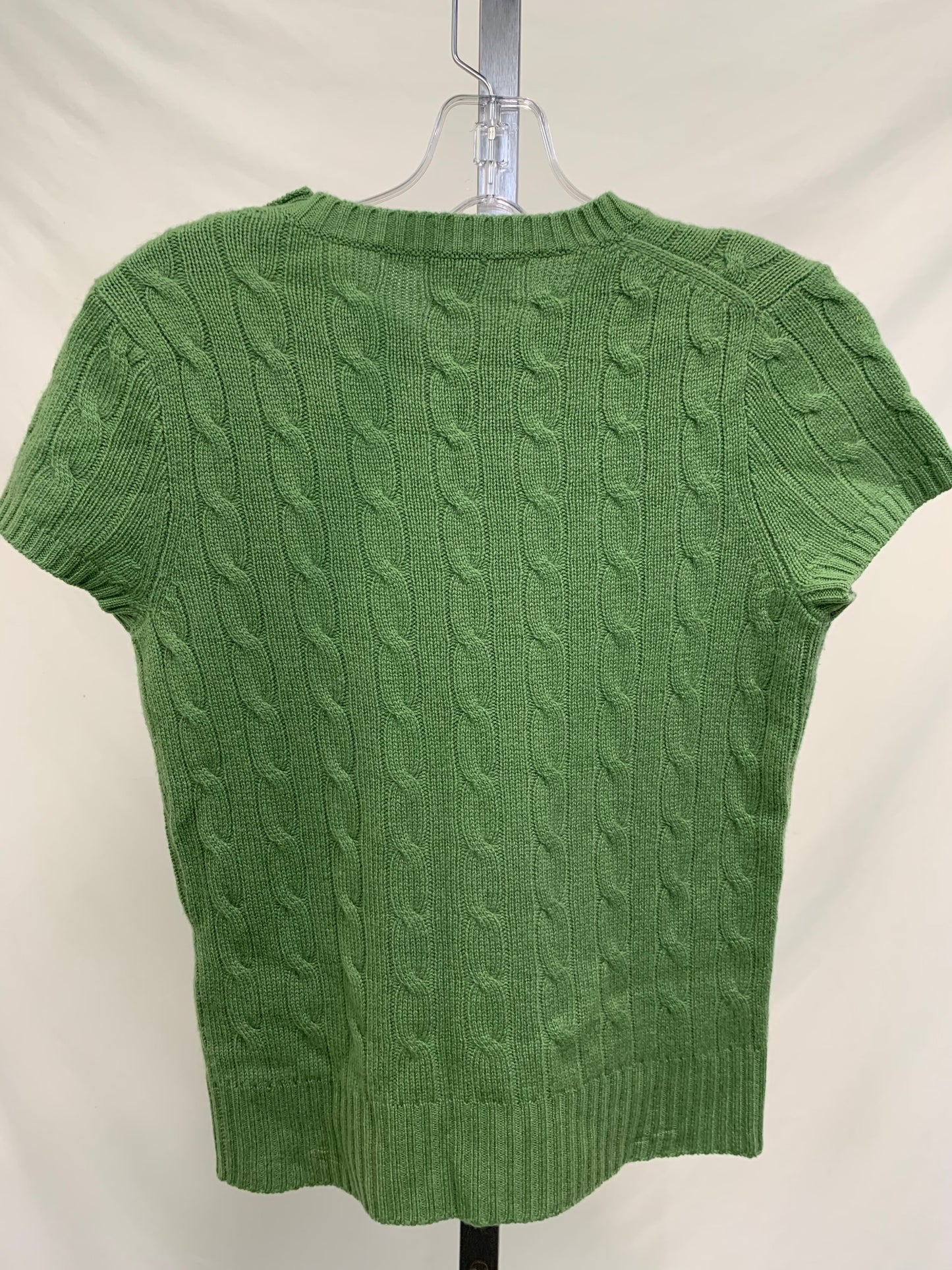 J. Crew Green Cableknit Shell - Size S