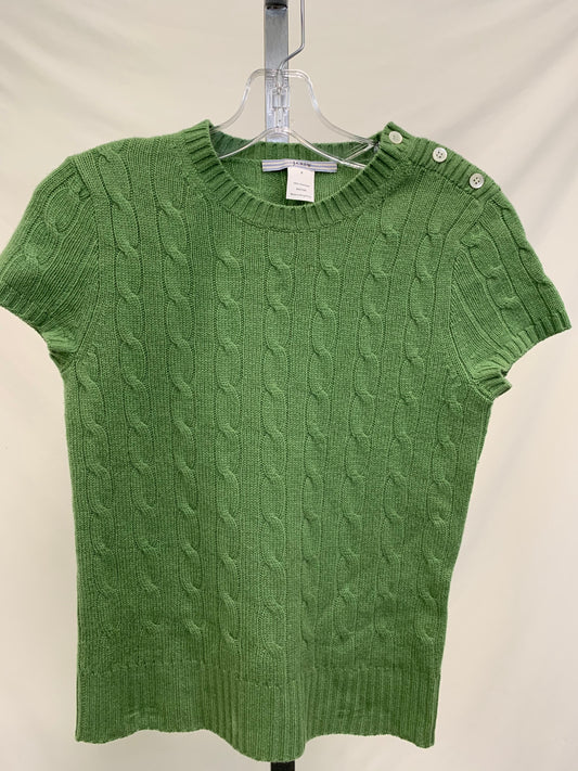 J. Crew Green Cableknit Shell - Size S