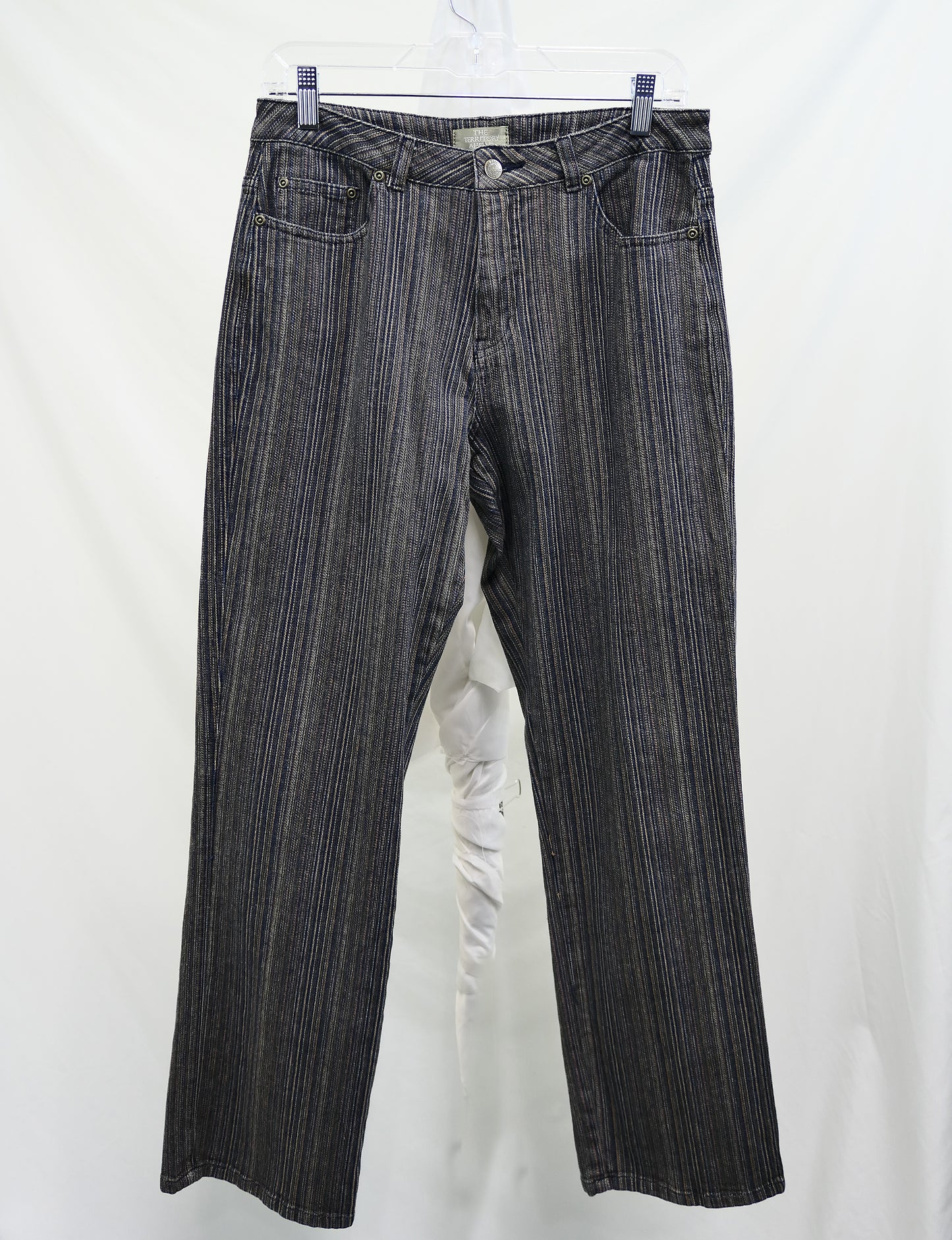 The Territory Ahead Vertical Thin Striped Jeans - Size 8