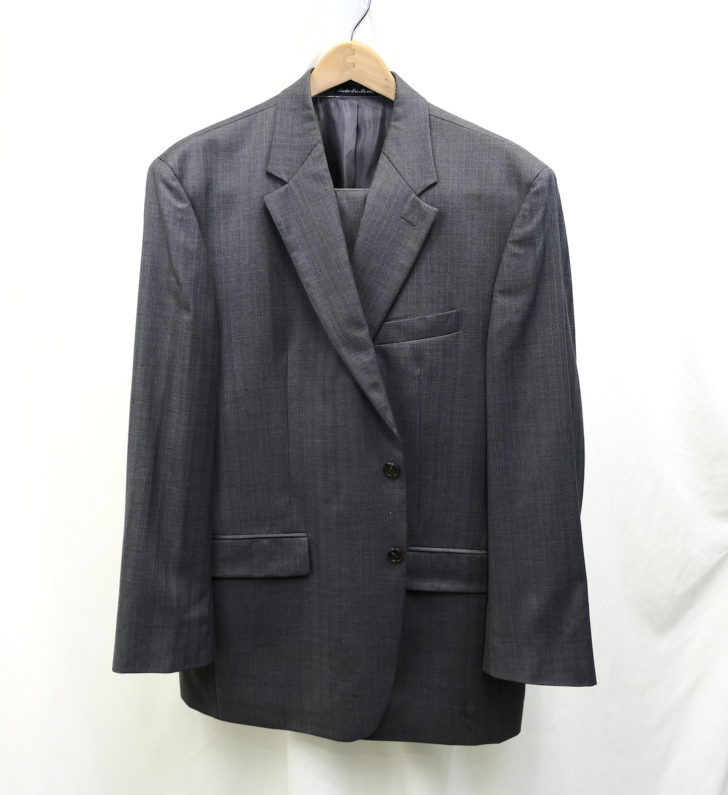 Lauren Grey Wool Suit - Size 44R/38 – Palm & Able