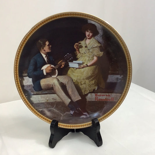 Norman Rockwell “Pondering On The Porch” Rediscovered Women Collection Plate #84.R70.4.3