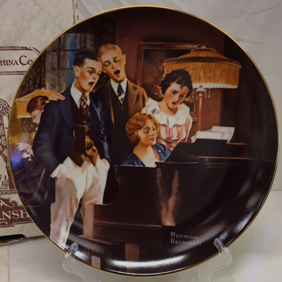 Norman Rockwell Plate “Close Harmony”