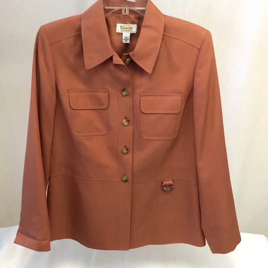 Talbots Petites Ladies Coral Collared Buttoned Blazer - Size 8