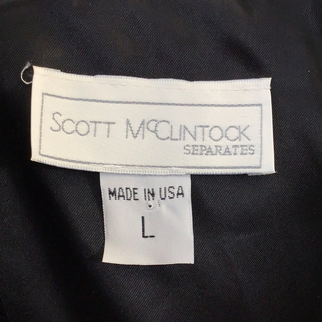 Scott McClintock Separates Ladies Embroidered Velvet Short Jacket- Size L