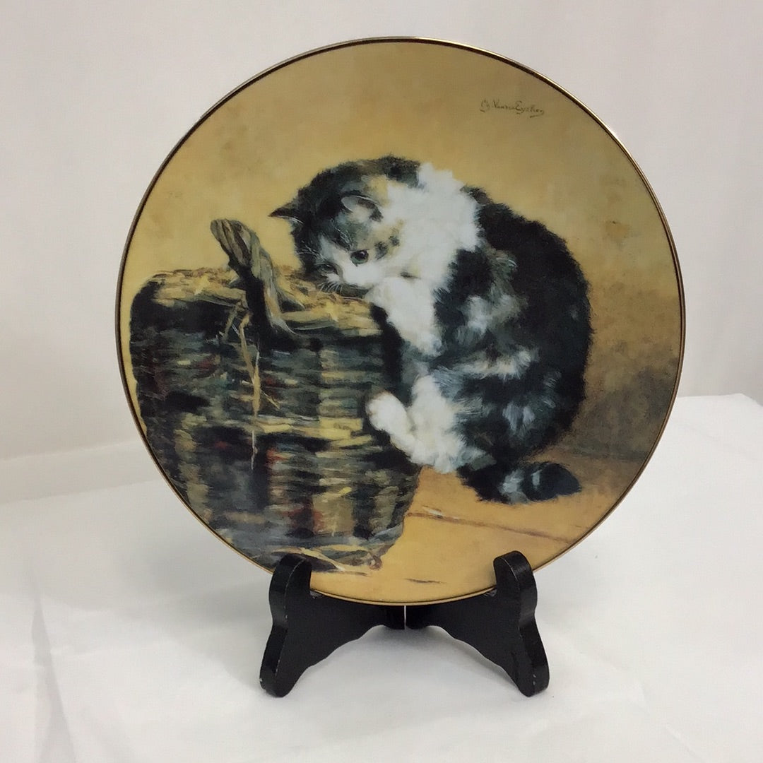Bradford Exchange “A Curious Kitty” Plate #4537A
