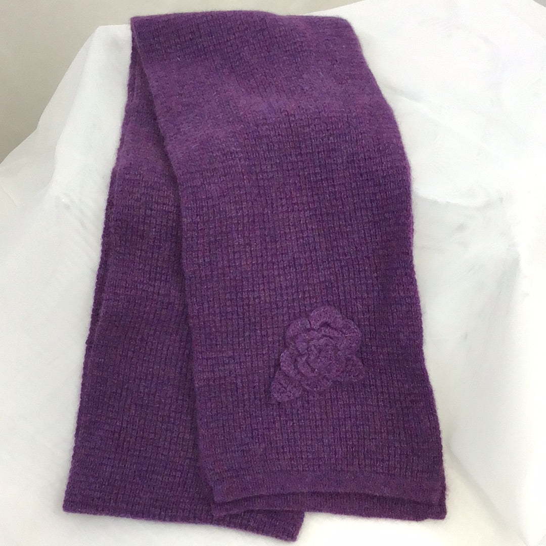 L.L. Bean Cashmere Skinny Scarf Purple