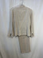 Style & Co. 2 - Piece Set - Ladies Cream long sleeved buttoned Jacket and long Pants size 10